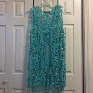 Turquoise boho wrap